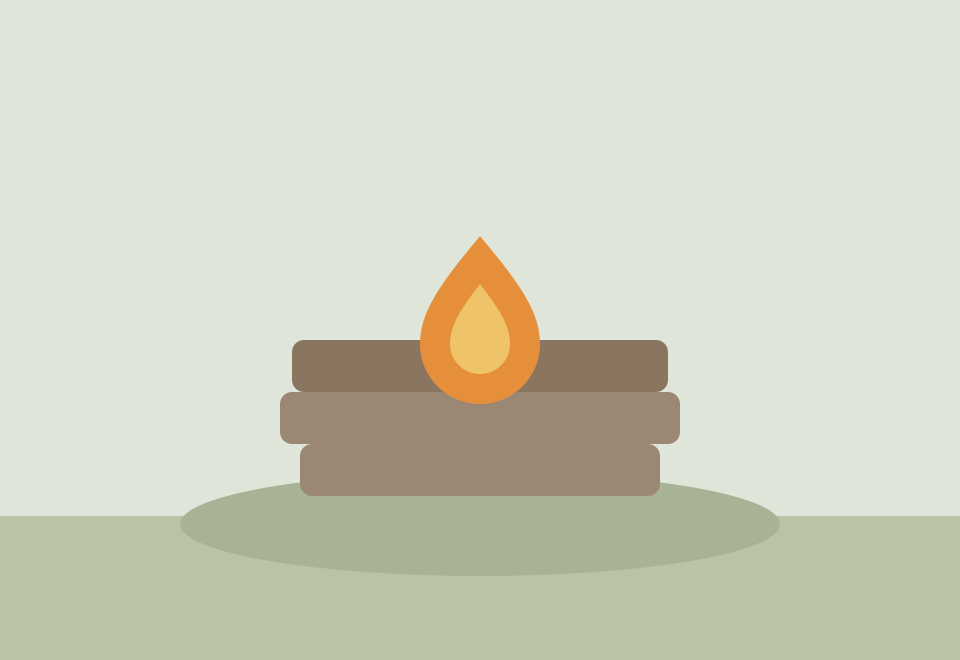 Illustration placeholder — replace with your real firepit build photo